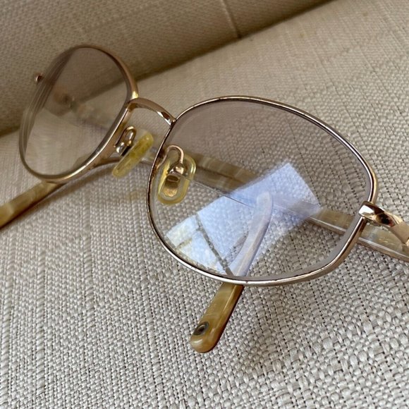 Coach Women Eyeglasses Frame KARLA 202 SAND 53[]18 135 Gold Tone Glasses - Picture 4 of 12